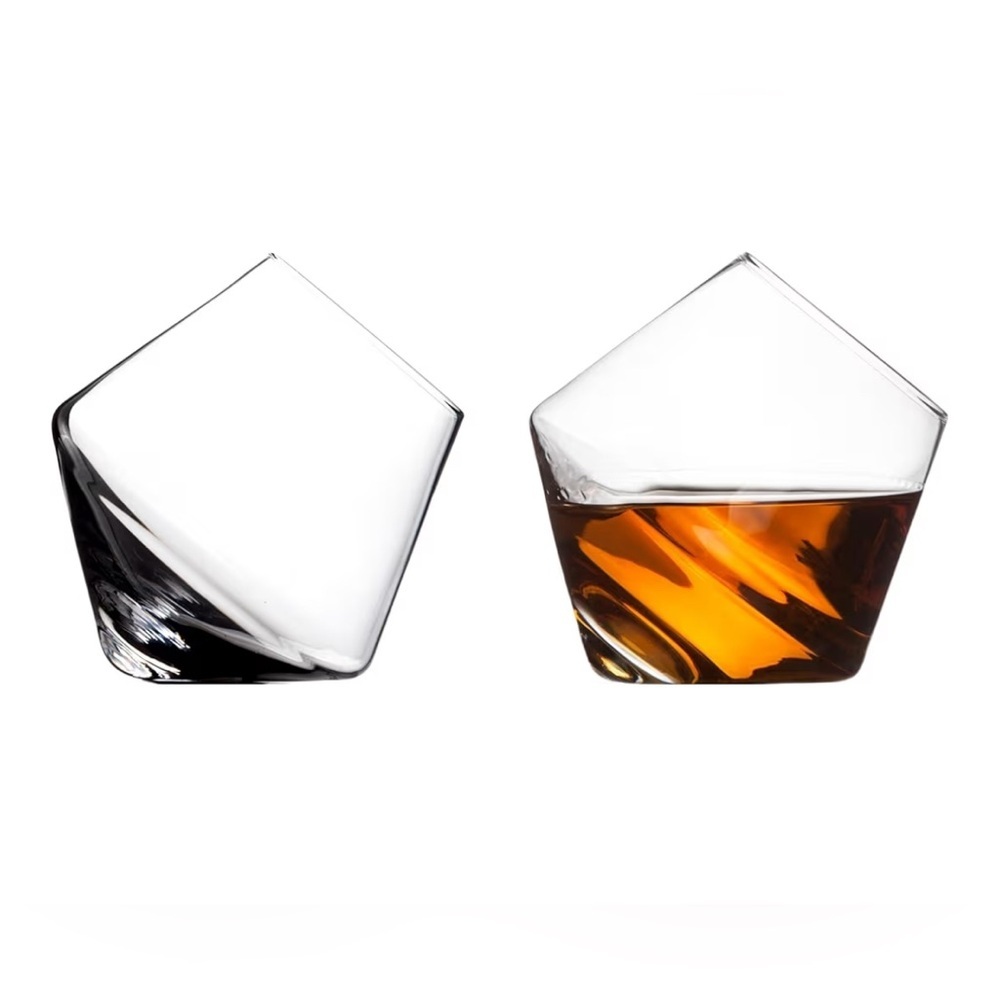 Sempli Cupa Rock Clear Whiskey Glass Set